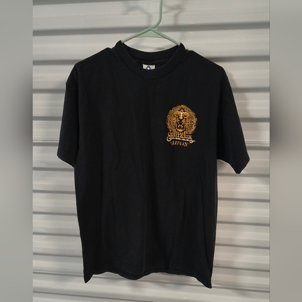 Vtg 1998 SANTANA De Aztlan Graphic Crewneck Short Sleeve T-shirt L Rare